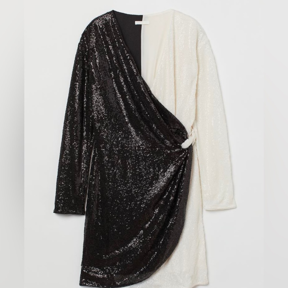 Two-toned sequined dress